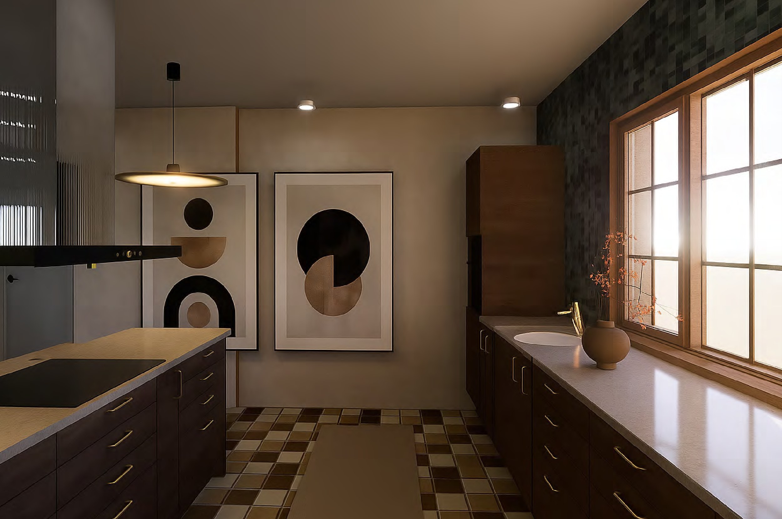 Kitchen design render