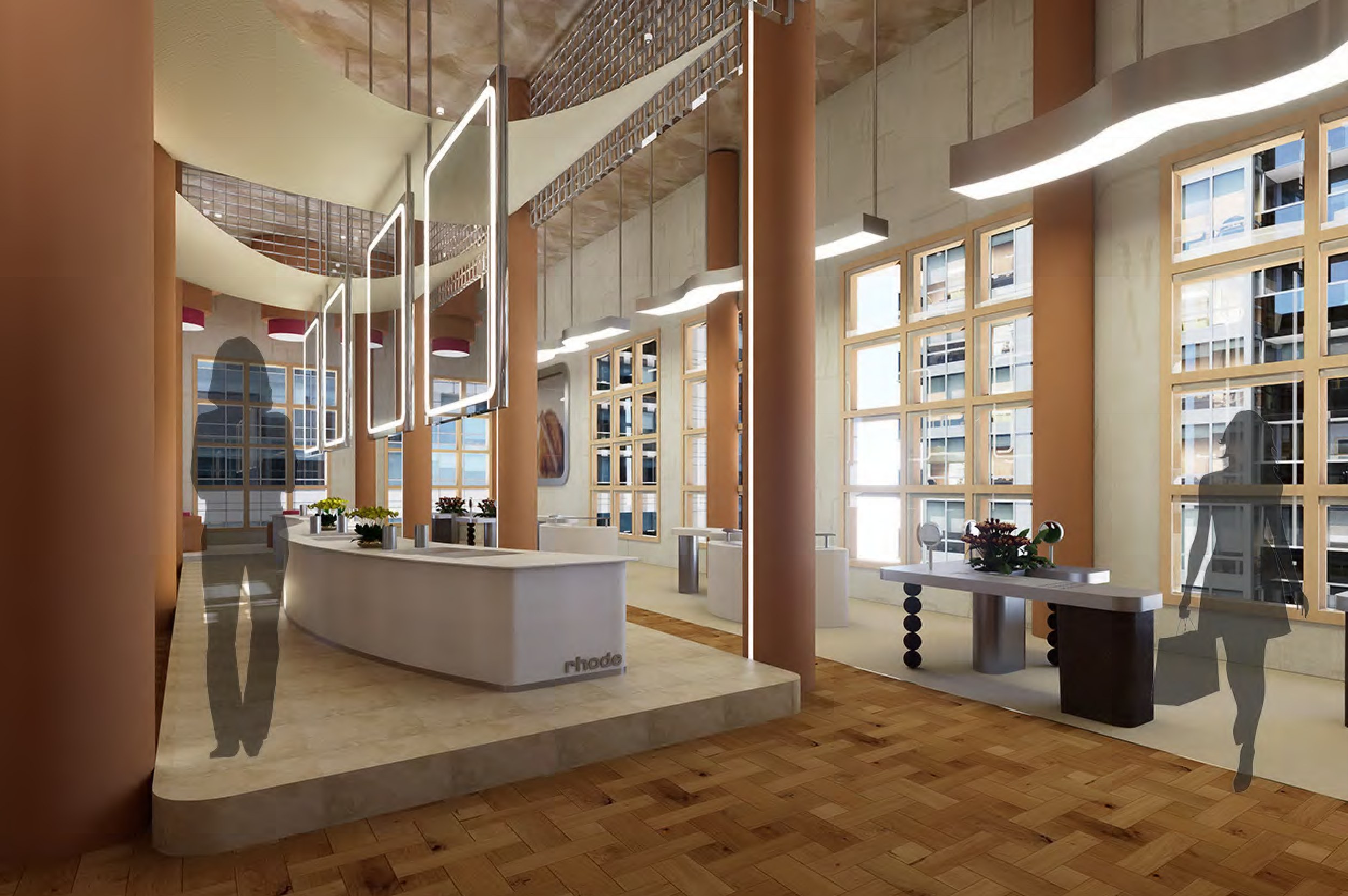 Rhode flagship retail floor